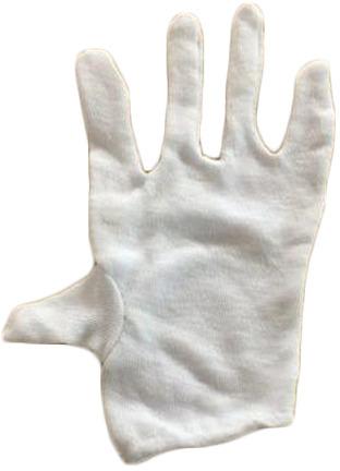 Plain Cotton Hand Gloves, Color : White