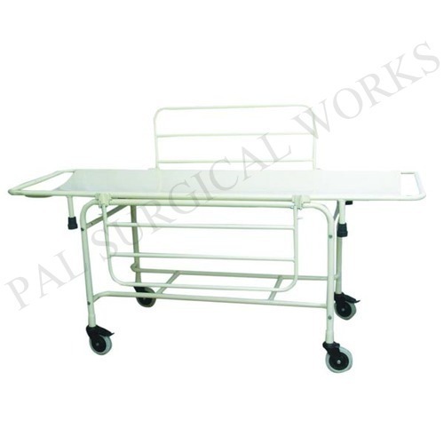 Powder coating Stretcher Trolley, Size : 210 x 56 x 81cm (L x W x H)