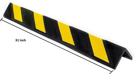 Efficacy Rubber Corner Guard, Color : Yellow Black