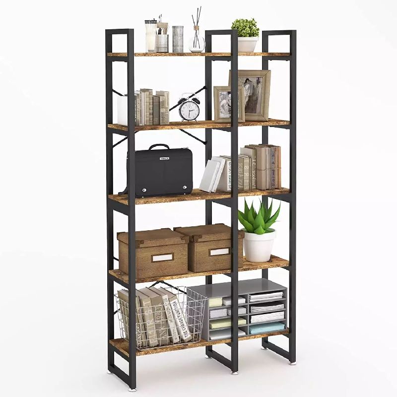 Coated Rod Iron Bookshelf, for Home Use, Library Use, Office Use, School Use, Feature : Dust Proof