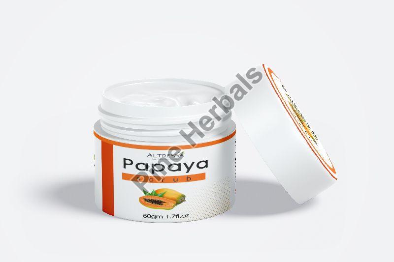 Altressa papaya face scrub, Packaging Type : Plastic Box