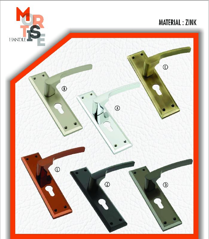 M-1001 Zink Plate Mortise Door Handles, Feature : Accuracy Durable, Auto Reverse, Corrosion Resistance