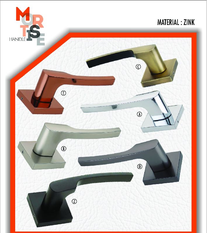 M-1003 Zink Rose Mortise Door Handles, Feature : Durable, Fine Finished, Perfect Strength, Rust Proof