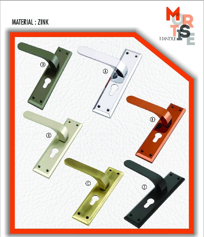 M-1004 Zink Plate Mortise Door Handles, Feature : Accuracy Durable, Auto Reverse, Corrosion Resistance