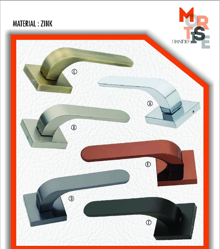 M-1004 Zink Rose Mortise Door Handles, Feature : Durable, Fine Finished, Perfect Strength, Rust Proof