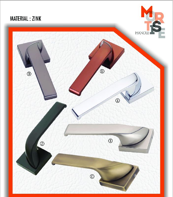 M-1006 Zink Rose Mortise Door Handles, Feature : Durable, Fine Finished, Perfect Strength, Rust Proof