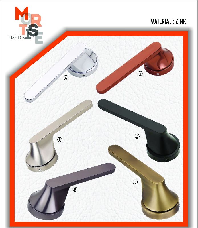 M-1007 Zink Rose Mortise Door Handles, Feature : Durable, Fine Finished, Perfect Strength, Rust Proof