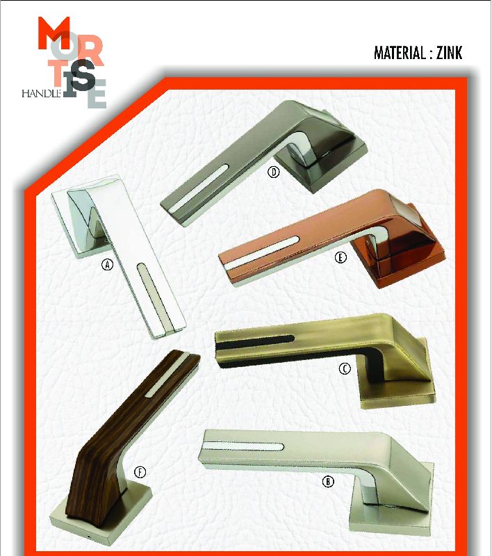 M-1009 Zink Rose Mortise Door Handles, Feature : Durable, Fine Finished, Perfect Strength, Rust Proof