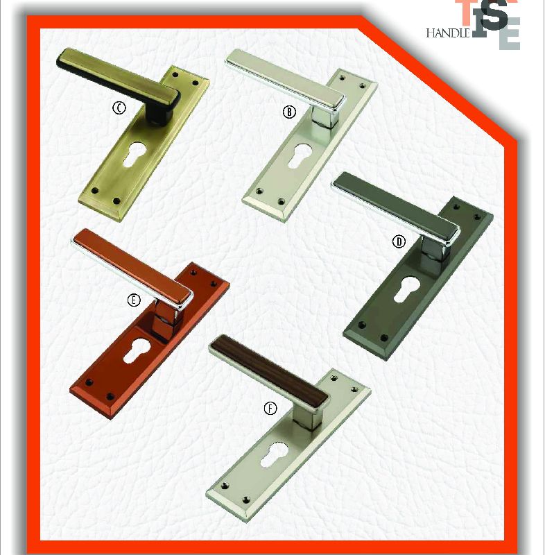 M-1010 Zink Plate Mortise Door Handles