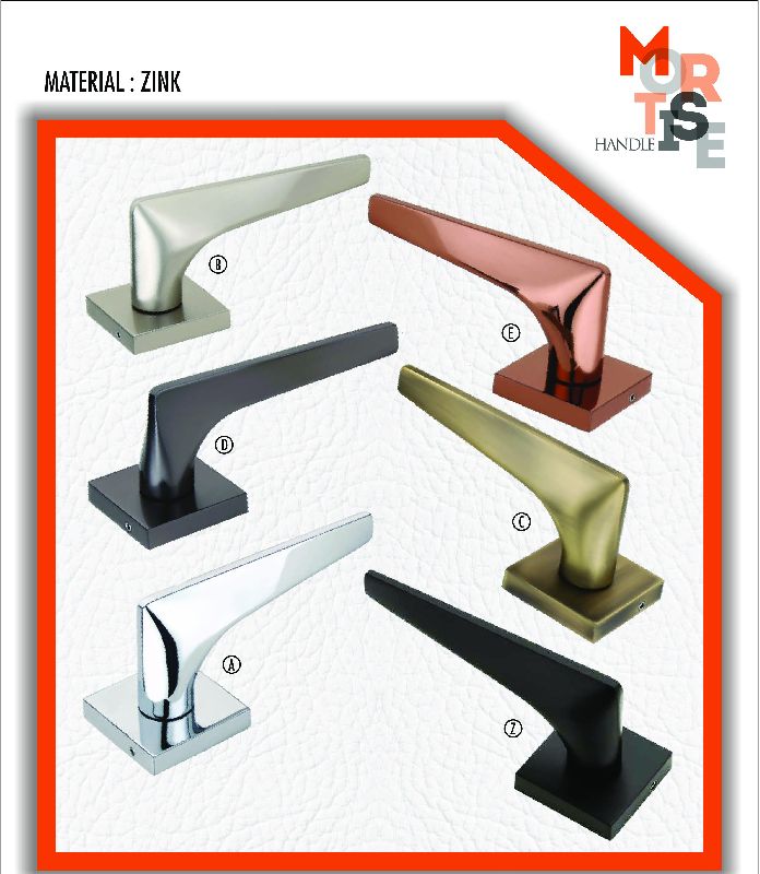 M-1012 Zink Rose Mortise Door Handles, Feature : Durable, Fine Finished, Perfect Strength, Rust Proof