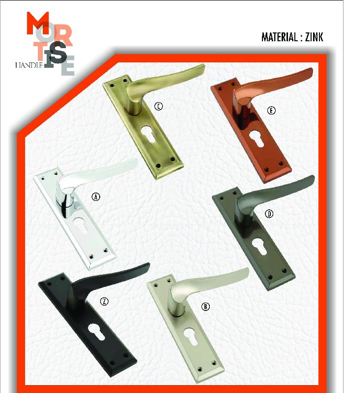 M-1017 Zink Plate Mortise Door Handles, Feature : Accuracy Durable, Corrosion Resistance, High Quality