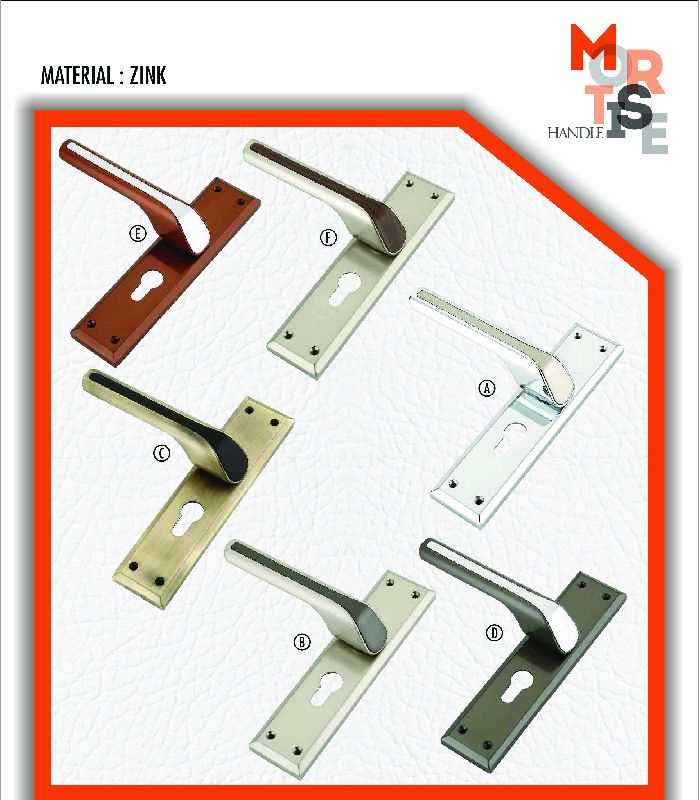 M-1023 Zink Plate Mortise Door Handles, Feature : Accuracy Durable, Auto Reverse, Corrosion Resistance