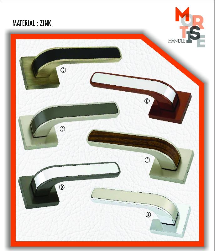 M-1024 Zink Rose Mortise Door Handles, Length : 2inch, 3inch, 4inch, 5inch