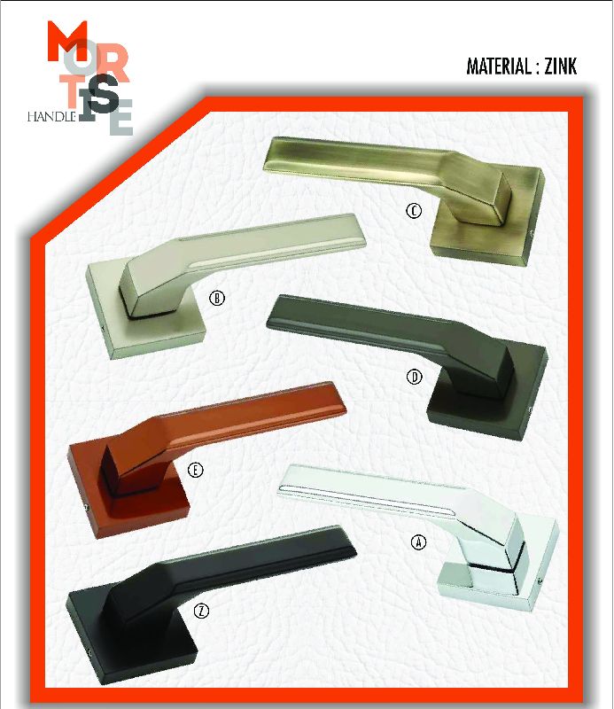 M-1025 Zink Rose Mortise Door Handles, Feature : Durable, Fine Finished, Perfect Strength, Rust Proof