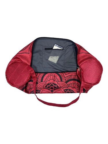 Jute Cotton Printed Yoga Mat Bag, Packaging Type : Polybag