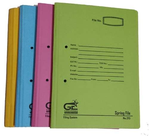 Paper Cobra Files with Spring Inside, for Keeping Documents, Size : A/3, A/4