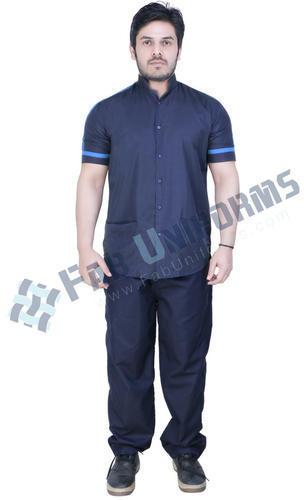 Plain Poly Cotton Ward Boy Uniform, Sleeves Type : Half Sleeves