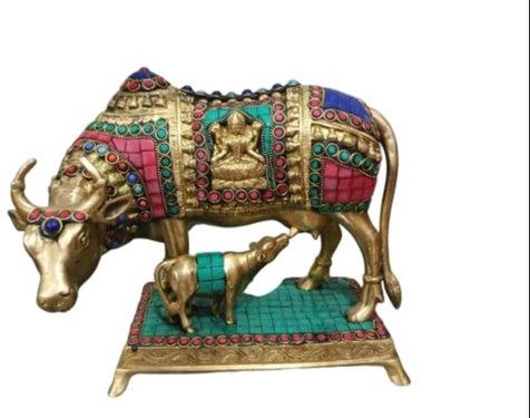 Kamdhenu Cow And Calf Statue, for Decoration