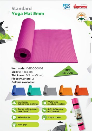 Supreme EVA Yoga Mat, Color : Grey, red, pink, purple, green