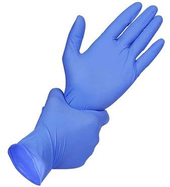 Plain surgical gloves, Color : Blue