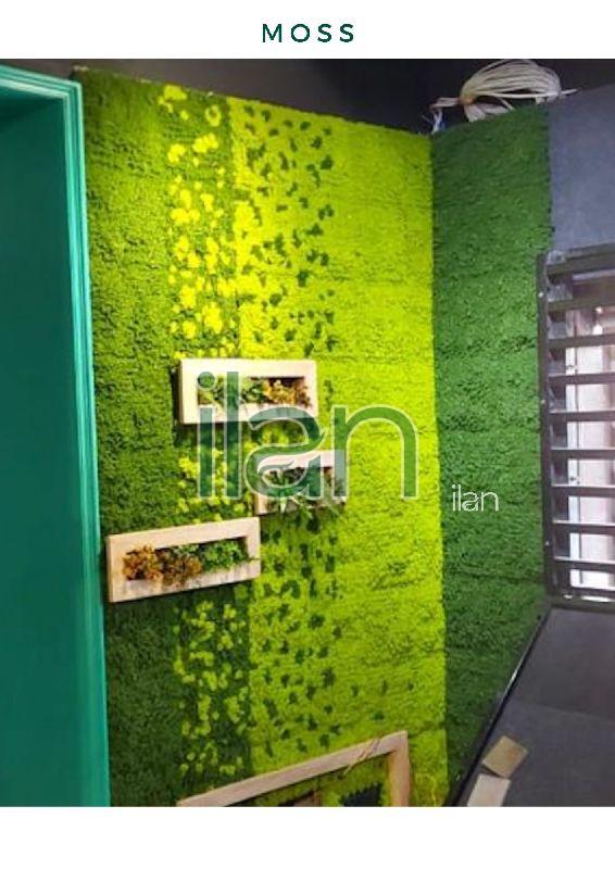50x50 Cm Green Moss Artificial Green Wall, Shape Rectangle, Square at