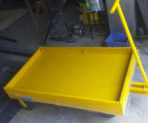 Forcelift Rectangular Stainless Steel Flat Platform Trolley, Capacity : 250-800 Kg