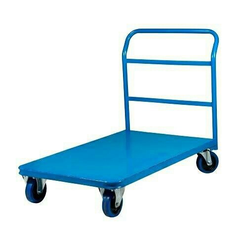Rectangular Mild Steel Hand Cart Platform Trolley, for Moving Goods, Load Capacity : 50-250 Kg