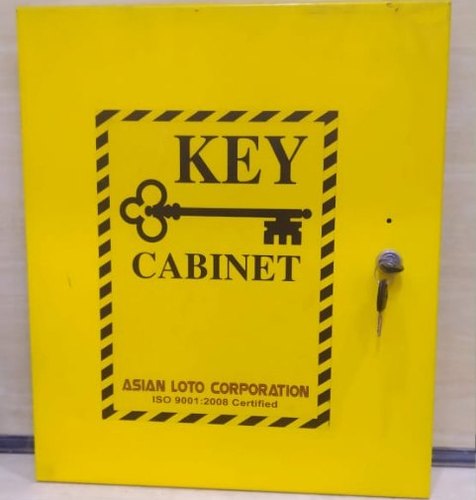 Asian Loto Metal (Body) Key Cabinet, for Safety Lockout, Color : Yellow