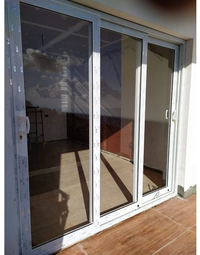 UPVC Sliding Door, Frame Color : White