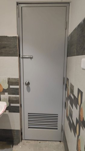Galvanized Iron Bathroom Door