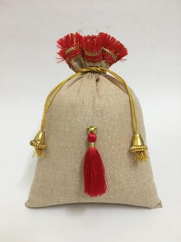 jute cotton pouch