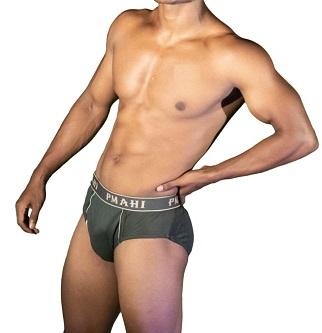 PMAHI Plain Dark Green Metro Brief, Feature : Fine Finished, Water Proof