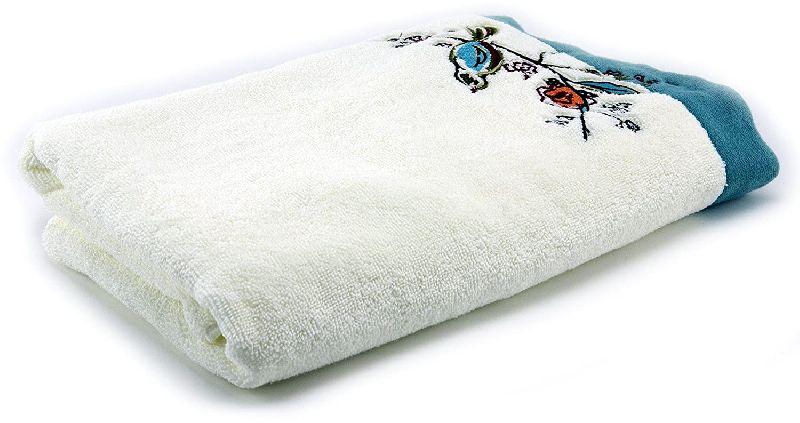 Cotton Embroidered Bath Towel, Size : Multisize