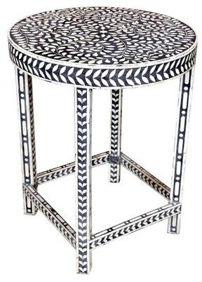CNC Bone Inlay Stool, Feature : Durable, Fine Finished, Stylish Look