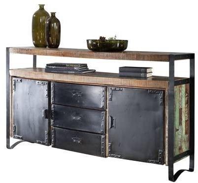 150x43x90 cm Solid Reclaimed Wood Sideboard