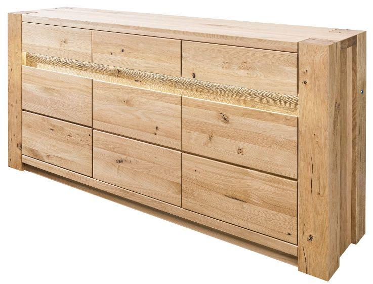 173x40x85 cm Wild Oak Wood Sideboard, Quality : Solid