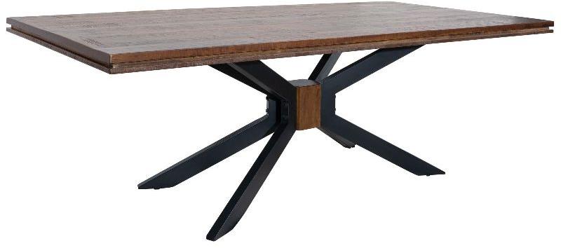 210x107x76 cm Mango Wood Dining Table, Color : Brown