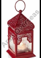 Iron Polished Mini Hanging Lantern, for Lighting, Decoration, Pattern : Carved