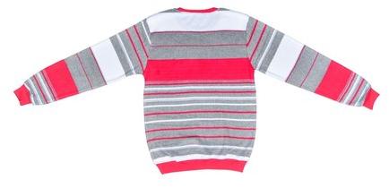 Striped Cotton Girls Full Sleeve T-Shirts, Color : Multi Color