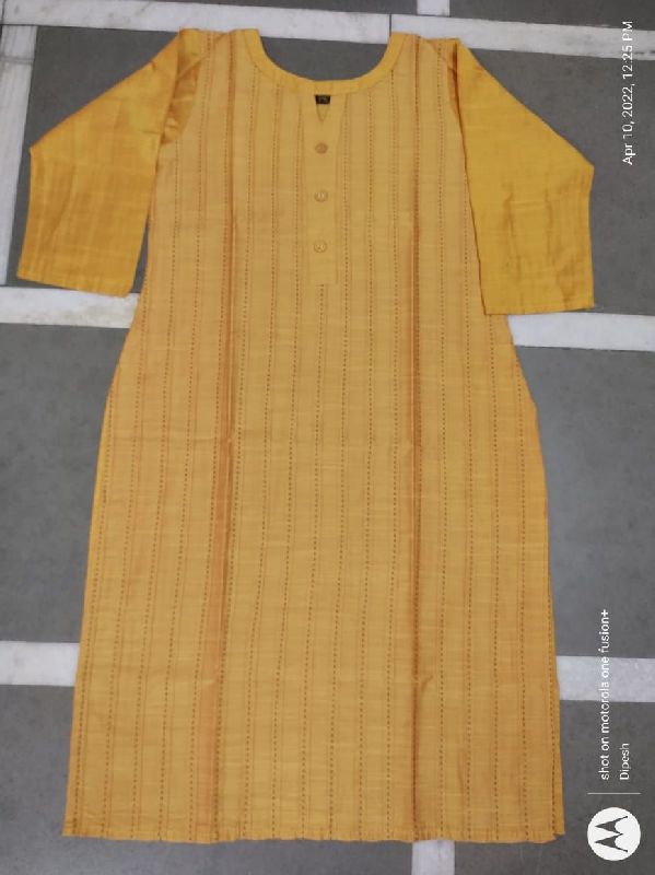 Plain Cotton Ladies Formal Kurti, Size : XL, XXL