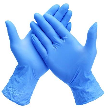 Non Sterile Nitrile Gloves, for Hospital, Laboratory, Pattern : Plain