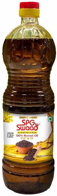 SPG Swaad Machine Natural Mustard Oil, for Cooking, Certification : FSSAI Certified