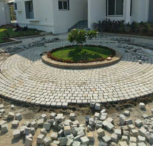 Non Polished Cobble Stone, for Floor, Feature : Perfect Shape