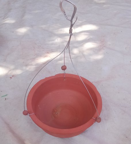 Clay Water Bird Feeder, for Home, Capacity : 1 Liter