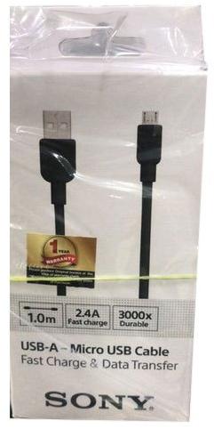 Sony Micro Cable, for Mobile Phone, Color : Black