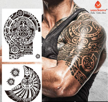 SAVI Full Arm Hand Temporary Tattoo For Men Girls Women Holy Jesus  Sticker Size 48x17cm  1pc