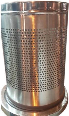 Stainless Steel Garbage Dustbin, Color : Silver