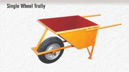 Steel One Wheel Trolley, for Industrial Purpose, Wheel Style : Single