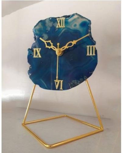 Blue Agate Clock