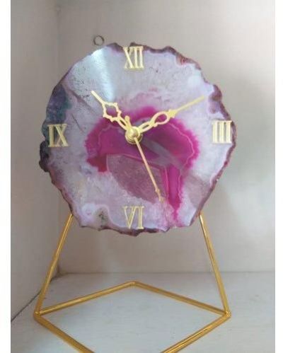 Trendy Agate Clock